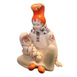 Lenci. Lapp Motherhood Polychrome Figure by Paola Bologna for Lenci. Made in Italy Torino