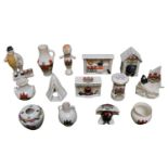 Collection of Cambridge Crested China to include The Black Watch by Shelley China, Beaver by Carlton