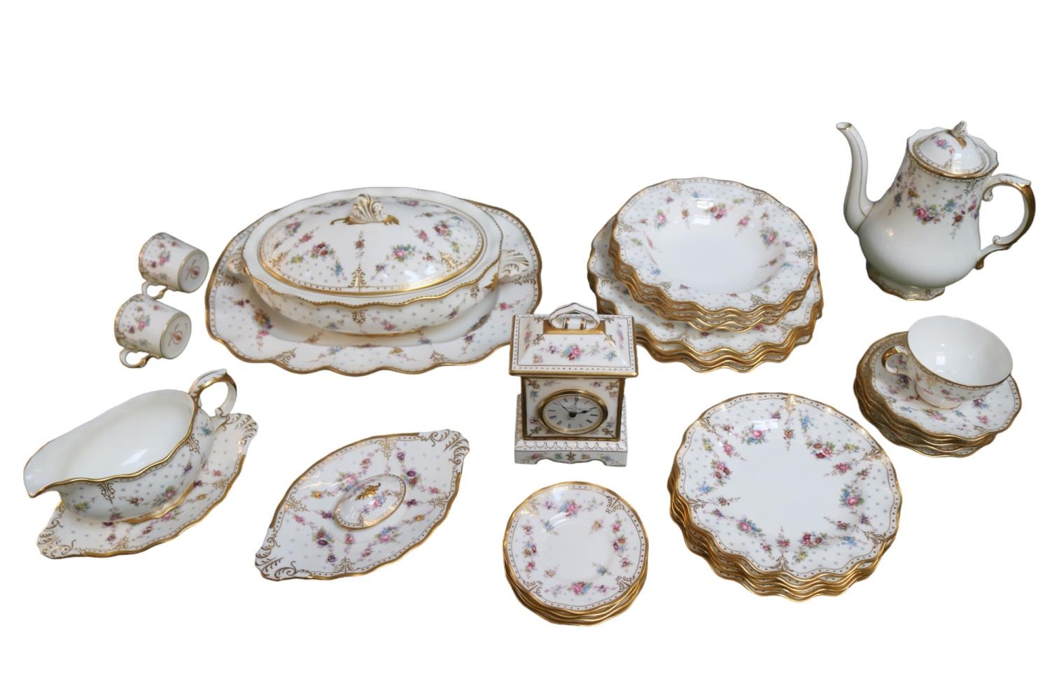 Royal Crown Derby Royal Antoinette A1225 Lombardy Part Dinner & Tea service to comprise of approx.