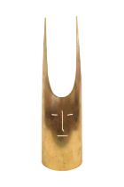 Gio Ponti (Italian, 1891-1979). Brass “Horned Mask” designed in 1979 for Lino Sabattini with