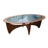 G-Plan Astro Oval Coffee table 1960s by Gordon Murray 122cm in Diameter