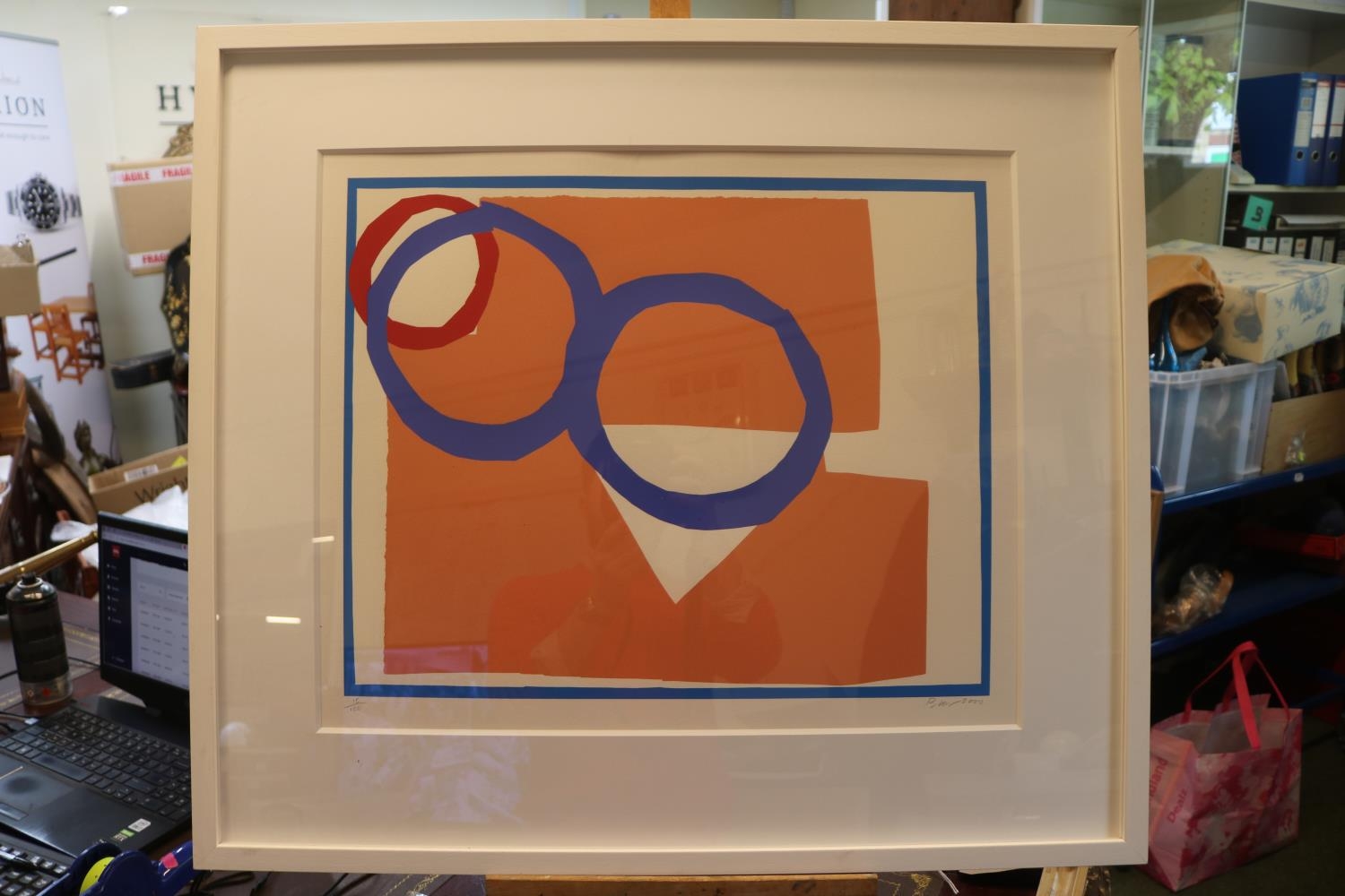 Sandra Blow (English, 1925-2006) RA. Untitled abstract Autographic Screen-print Ltd edition 15/100 - Image 2 of 5