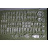 Collection of Edinburgh International Crystal Embassy Pattern to include Spirit Decanter, Wine