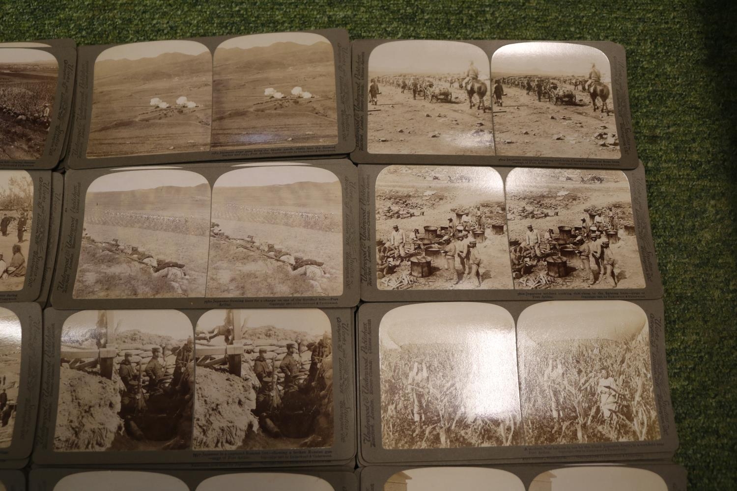 A Cased set of Underwood & Underwood 'The Japanese Russian War Through the Stereoscope'. Circa 1905, - Image 22 of 23
