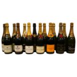 Collection of assorted Champagnes to include Moet et Chandon, Bollinger, Bouvet, Etienne Dumont,