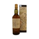 Talisker Isle of Skye Single Malt Scotch Whisky 10 Year Old Map Label with original box 70cl 45.8%