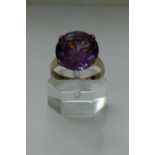 9ct Gold & Alexandrite Ring. Often described by gem aficionados as “emerald by day, ruby by