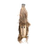 Wan Zega Burkina Faso, Mossi, elongated funeral mask with elongated rectangular eyes. 89cm in Length