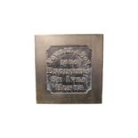 Fowell & Son 1890 Engineers St Ives Hunts Cast Iron Traction Engine Plaque. Fowell & Sons of