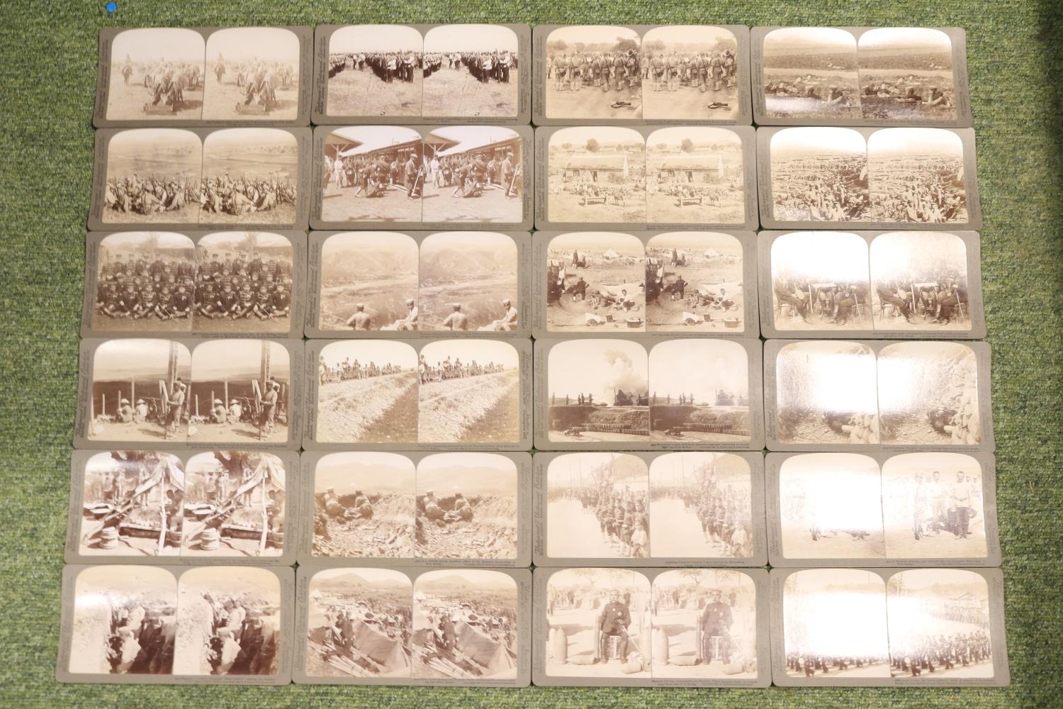 A Cased set of Underwood & Underwood 'The Japanese Russian War Through the Stereoscope'. Circa 1905, - Image 4 of 23