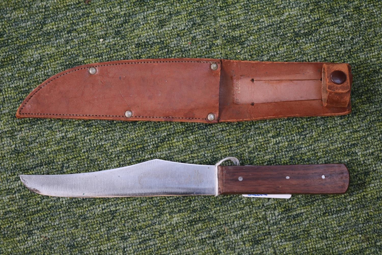 William Rodgers of Sheffield Bushman's Friend Knife in Leather Sheath. 25cm in Length