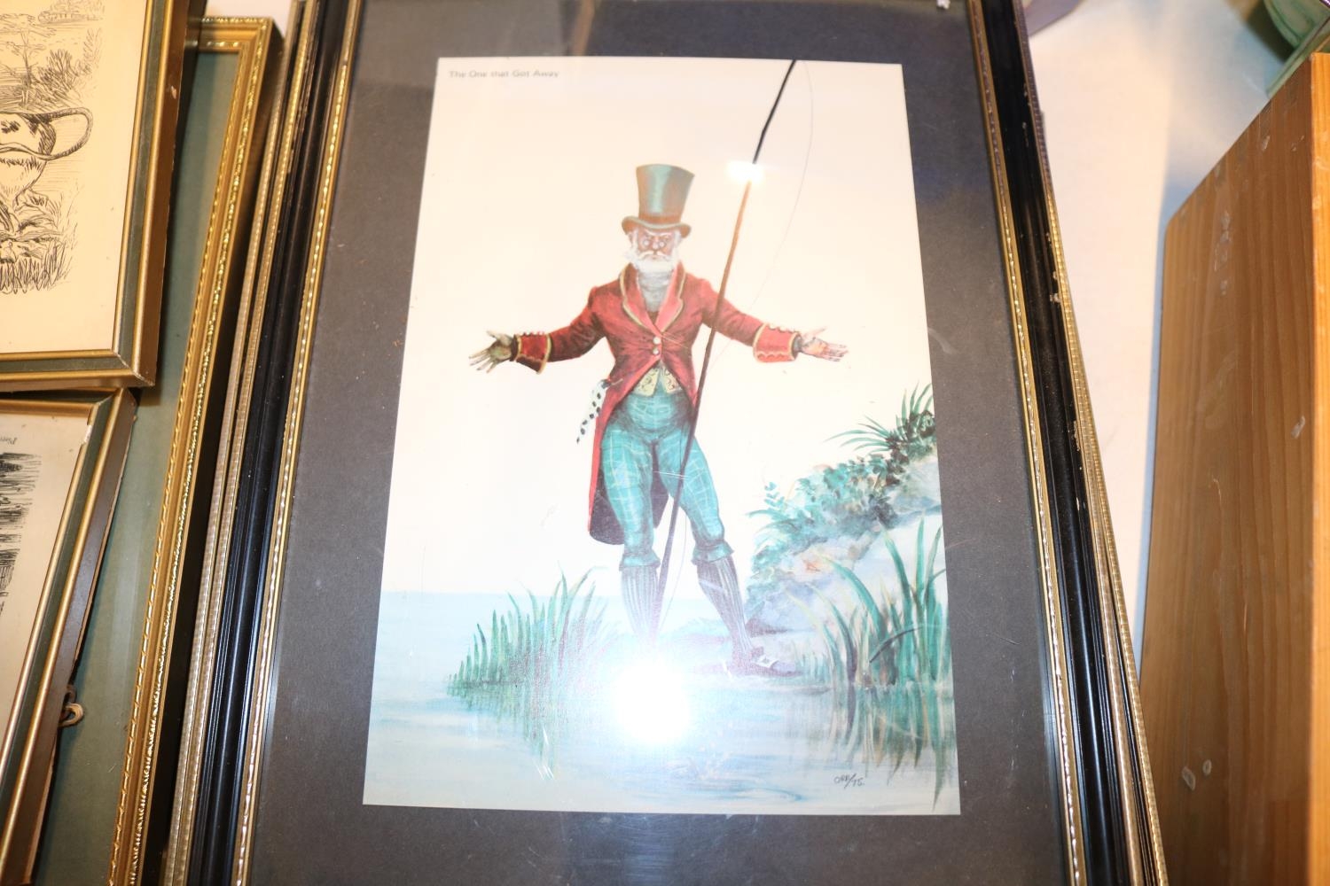 Collection of assorted Framed Pictures and prints mainly Fly Fishing related - Image 2 of 4