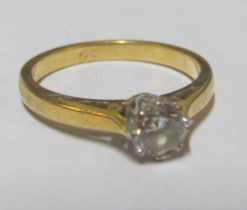 A single stone diamond ring