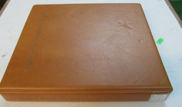 A brown album high value definitive packs, First Class sets and vintage sets