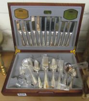 A Viners canteen of plated cutlery