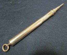 A Samson Morden & Co gold pencil