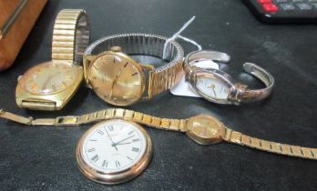 A Limit gent's watch, Avia gent's watch, two ladies watches and a pocketwatch