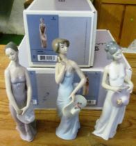 Three Lladro figures Coquette, Brides Maid and Summer (boxed)