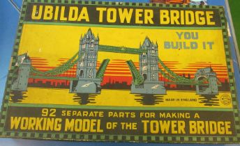 An Ubilda Tower Bridge to make working model of Tower Bridge (six struts missing)