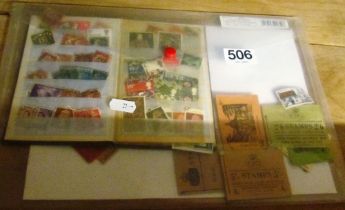 A small collection of stamps including some Penny Reds, 2d Blues and FDR 6 cents
