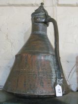 A large eastern copper ewer