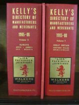 Kelly's European Directory two volumes