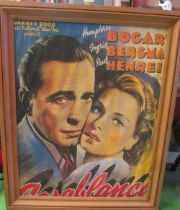A Humphrey Bogart poster Casablanca