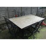 garden conservatory table and chairs (s/a/f)
