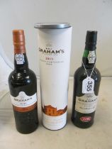 Two bottles Grahams Port 1995 and 2009