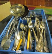 Various plated cutlery