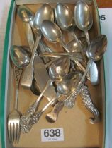 Various Georgian, Victorian and other silver cutlery