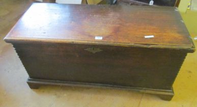 A 19th Century oak blanket chest