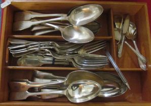 Some plated cutlery