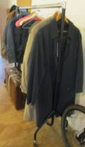 A 5' clothes rail on wheels