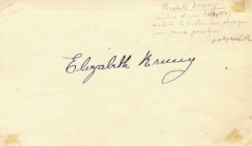 KENNY ELIZABETH: (1880-1952)