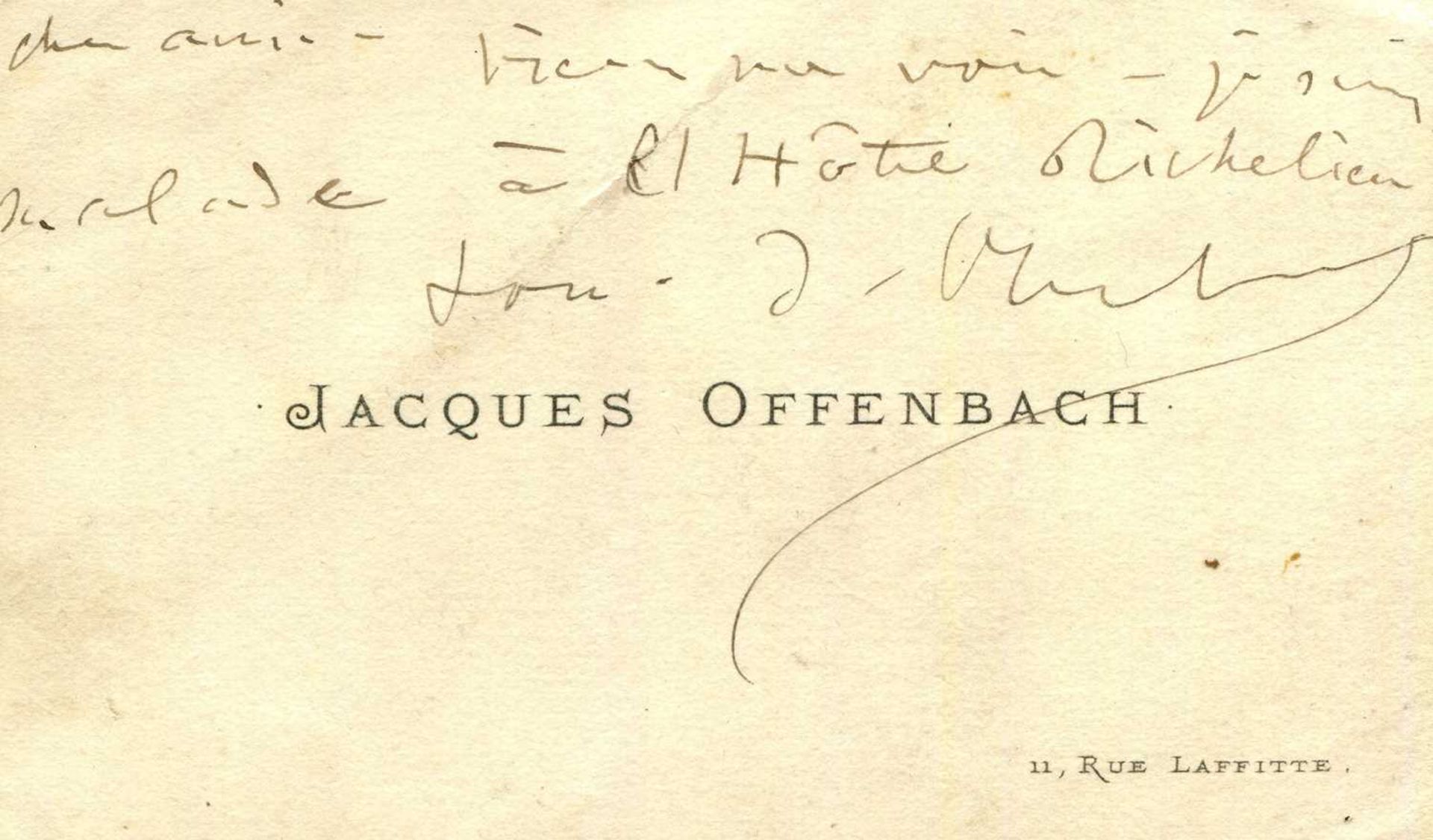 OFFENBACH JACQUES: (1819-1880)