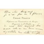 FRANCK CESAR: (1822-1890)