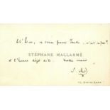MALLARME STEPHANE: (1842-1898)