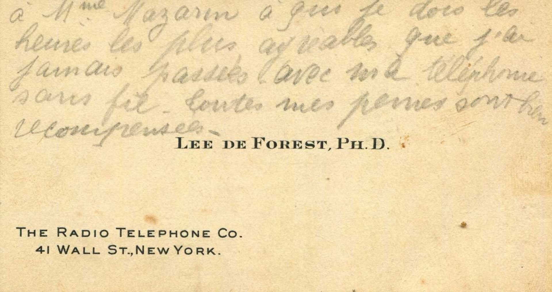 DE FOREST LEE: (1873-1961) - Image 2 of 2