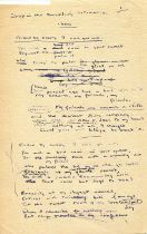THOMAS DYLAN: (1914-1953) The working manuscript of 'To Others Than You'