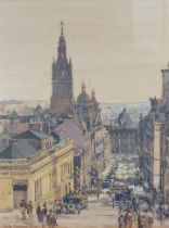 Allan Douglas Mainds, North Frederick Street, Glasgow, watercolour, signed, 35cms x 28cms