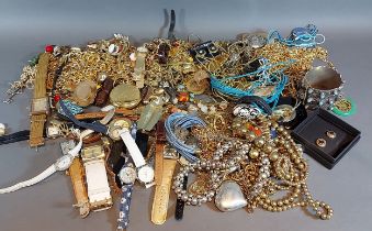 A collection of jewellery to include wristwatches