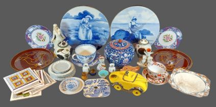 A pair of Royal Doulton chargers, together with a collection of other ceramics to include a