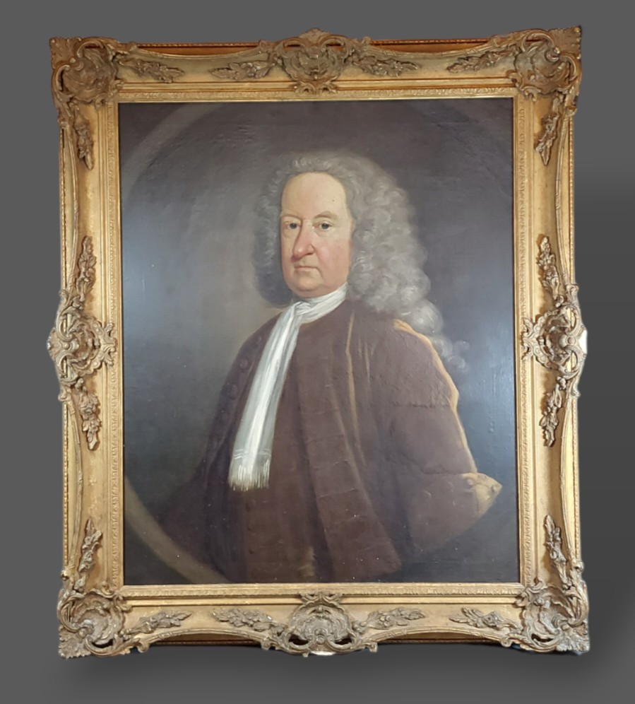 19th Century English school, a portrait of Roger Mannering of Keningham, Norfolk, oil on canvas,