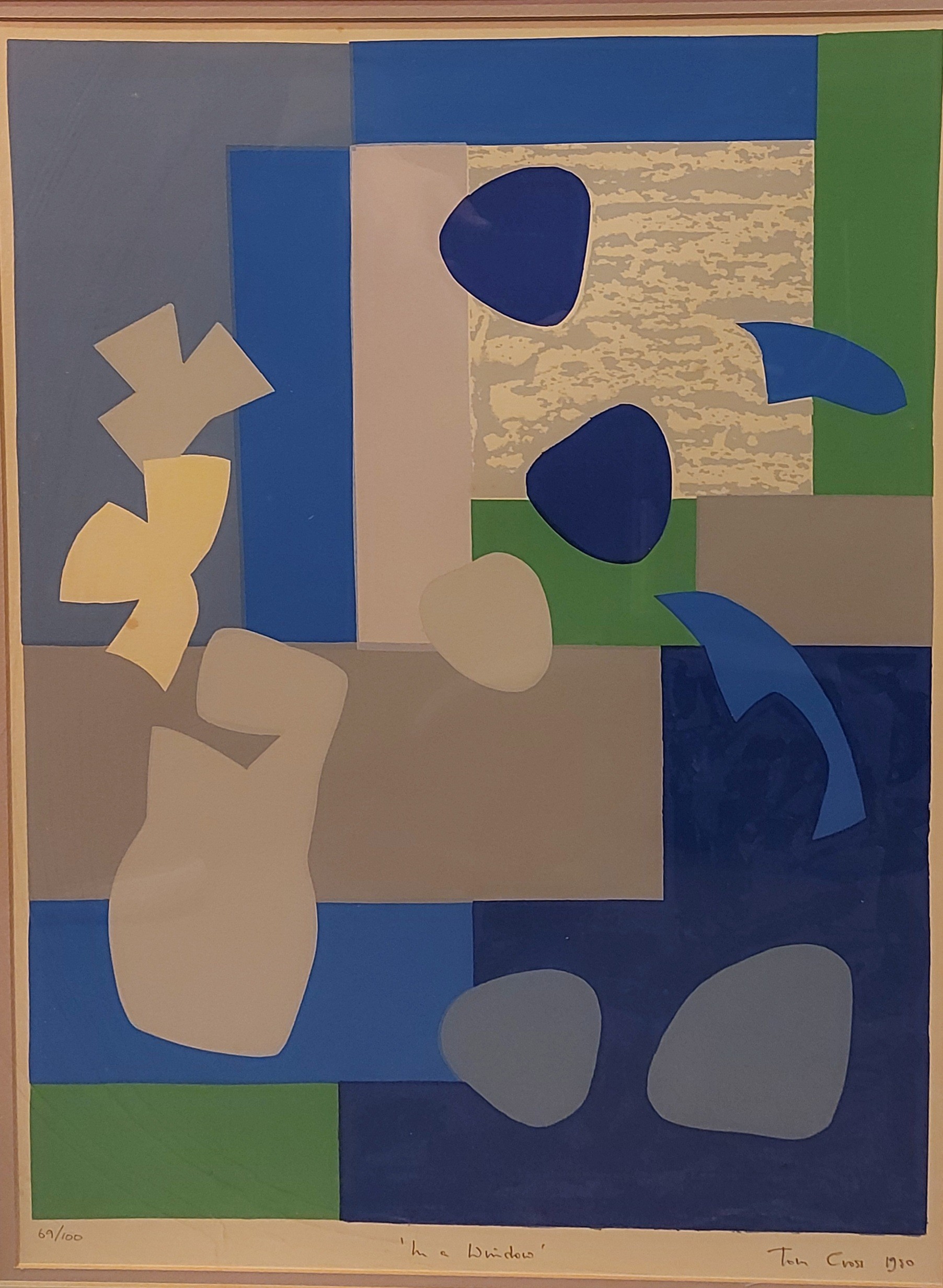 Bob Crossley, Abstract, Signed, limited edition screenprint number 69/100 from the Penwith Society - Image 2 of 2