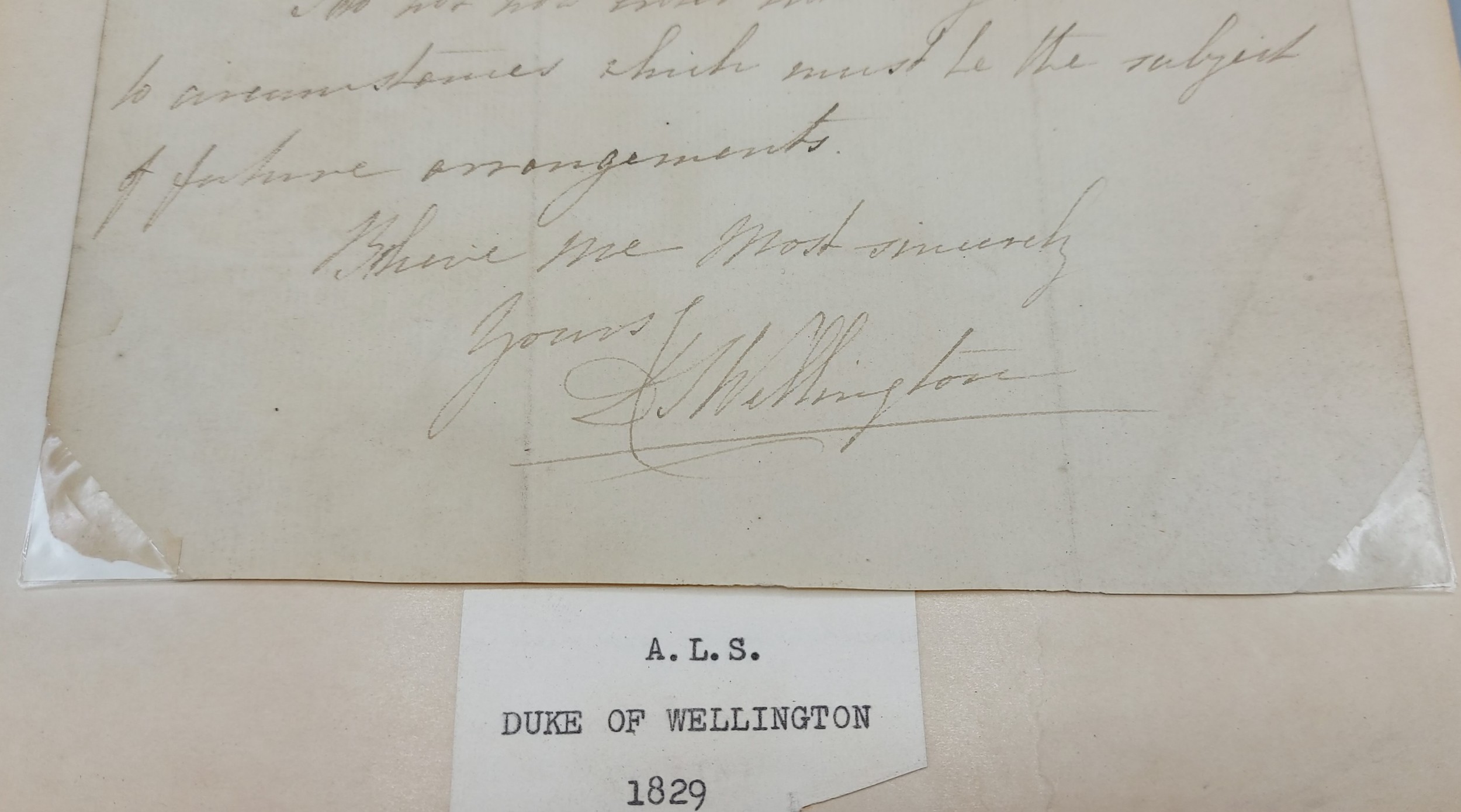 An early letter dated August 1829 to Mr. Long Wellesley - Image 3 of 3