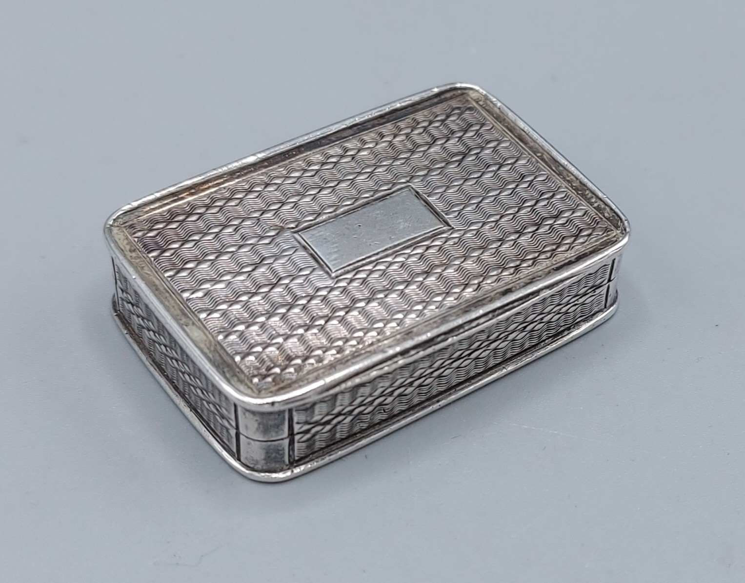 A William IV silver Vinaigrette, the hinged top enclosing a silver gilt interior with pierced grill, - Image 3 of 3