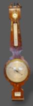 A 19th Century Mahogany Wheel Barometer/Thermometer inscribed A Stopani, Doncaster
