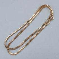 A 9ct gold linked neck chain, 13.5gms
