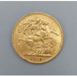 A George V full gold Sovereign dated 1913